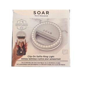 Clip-On Selfie Ring Light - White